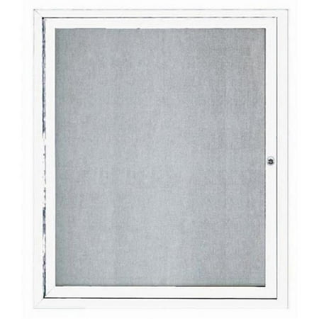 UPC 769593000087 product image for 1-Door Illuminated Outdoor Enclosed Bulletin Board - White | upcitemdb.com
