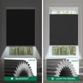thumbnail image 6 of Allesin Zen No Drill No Tools Top Down Bottom Up Cellular Shades,Blackout Cordless Window Blinds for Indoor Windows,Easy to Install Honeycomb Blinds,Black(Blackout) 45.5" Wx48 H, 6 of 7
