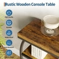 thumbnail image 5 of Danolapsi Industrial 4-Tier Narrow Console Table,Entryway Table with Storage, Behind Couch with Half-Circle Base & Storage Shelves for Living Room, Hallway, Foyer, 5 of 9