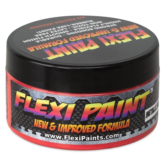 Flexi Paint Waterbased Flexible Cosplay Paint - Metallic Red, 100 g (0.22 lb)