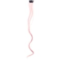 thumbnail image 1 of Xiao Hua Extensiones de cabello de colores, 6 piezas, 18 pulgadas, con clip, arcoíris, un color, para fiestas, mechones sintéticos largos y ondulados, para mujeres, regalos de fiesta, rosa claro, 1 of 2