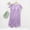 Purple, variant on Nightgown For Women Casual Solid Color Round Neck Mid Calf Sleepwear Soft Cozy Lightweight Modal Homewear Dress Yellow XXL