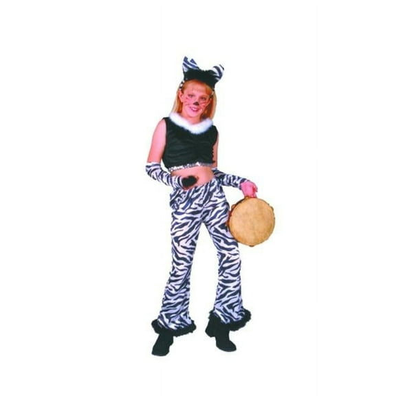 Rock Star Zebra Costume - Size Child-Small