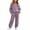 Purple, variant on Cethrio Girls Cotton Outfit Sets, Long Sleeve 2 Piece Casual Spring Fall Girls' Clothing Sets Purple Size 6