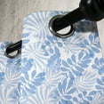 thumbnail image 4 of Ambesonne Blue and White Grommet Curtain, Hawaii Leaves, 50" x 63", Pale Blue and White, 4 of 6
