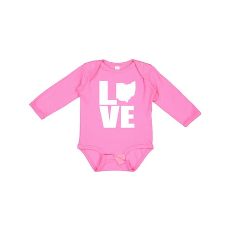 

Inktastic Ohio Love Gift Baby Boy or Baby Girl Long Sleeve Bodysuit