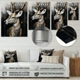 thumbnail image 4 of Designart "Wild Deer in a Detailed Portrait" Animals Deer Metal Wall Decor, 4 of 5