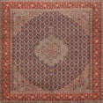 thumbnail image 1 of Ahgly Company Indoor Square Traditional Saffron Red Persian Area Rugs, 8' Square, 1 of 6