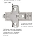 thumbnail image 2 of Hickory Hardware Hh075227 Clip-On Frameless Euro Concealed Hinge Adaptor Plate - Nickel, 2 of 3