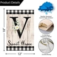 thumbnail image 2 of VOCHIC Monogram Letter V Initial Garden Flag 12x18 Welcome Initial Family Last Name Personalized Sweet Home Flag Outdoor Decoration (ONLY FLAG), 2 of 6