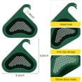 thumbnail image 3 of Cesta de drenaje para fregadero de cocina, estante de drenaje triangular con filtro colgante multifuncional, cesta de colador de fregadero de cocina de esquina fácil de desmontar para todos los, 3 of 5