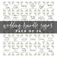 thumbnail image 5 of Koyal Wholesale Minimal Foliage Greenery Wedding Signs Bundle 30-Set for Ceremony, Reception Decor Signage, 8.5 x 11, 5 of 5