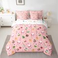 thumbnail image 2 of Manfei Cartoon Santa Claus Bedding Comforter Set 7 Pieces for Teen, Kawaii Xmas Tree Stars Full Bedding Set, Cute Gingerbread Man Reversible Fitted Sheet Flat Sheet, Luxury Bedroom Decor, 2 of 7