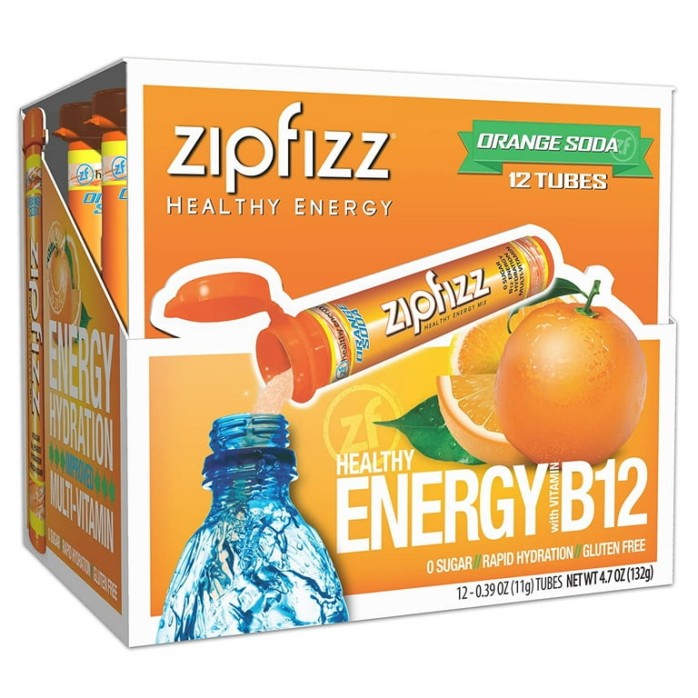 Zipfizz Energy Drink Mix, Electrolyte Hydration Powder with B12
