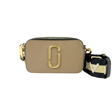 Pre-Owned MARC JACOBS Shoulder Bag Leather Brown x White Women's z4124 (Good)