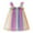 Hot Pink, variant on Toddler Girls Sleeveless Star Moon Sequin Dress Dance Party Dresses Clothes Girls Dress with Cardigan