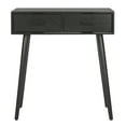 thumbnail image 4 of SAFAVIEH Dean 2 Drawer Modern Solid Console Table, Black, 4 of 11