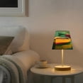 thumbnail image 5 of Table Lamps 3 Color 10 Way Dimmable LED Nightstand Lamp for Bedroom, Living Room, Home Office Colorful Row Boats Small, 5 of 7