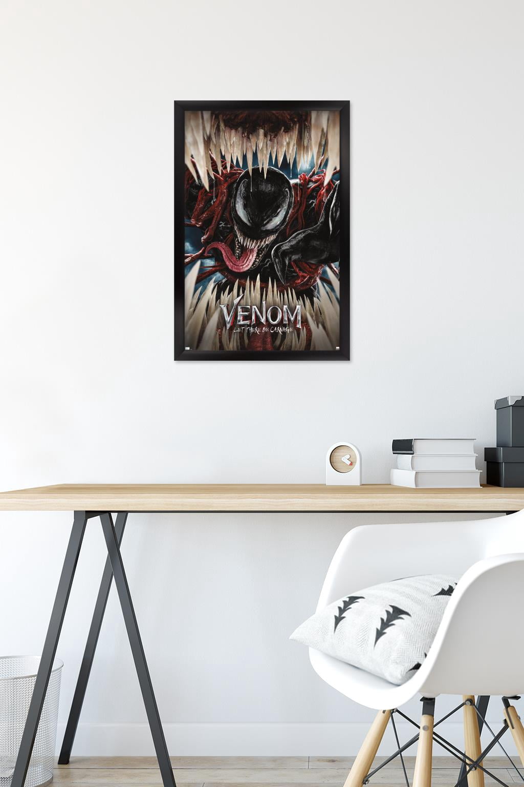 Marvel Venom: Let There be Carnage - Teeth One Sheet Wall Poster, 14.725" x 22.375" Framed