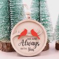 thumbnail image 4 of CHA241CH1390 1 pieza-Factroy Adorno de árbol de Navidad conmemorativo cardenal personalizado con cuentas de cuerdas de 3 pulgadas de ancho, 4 of 4