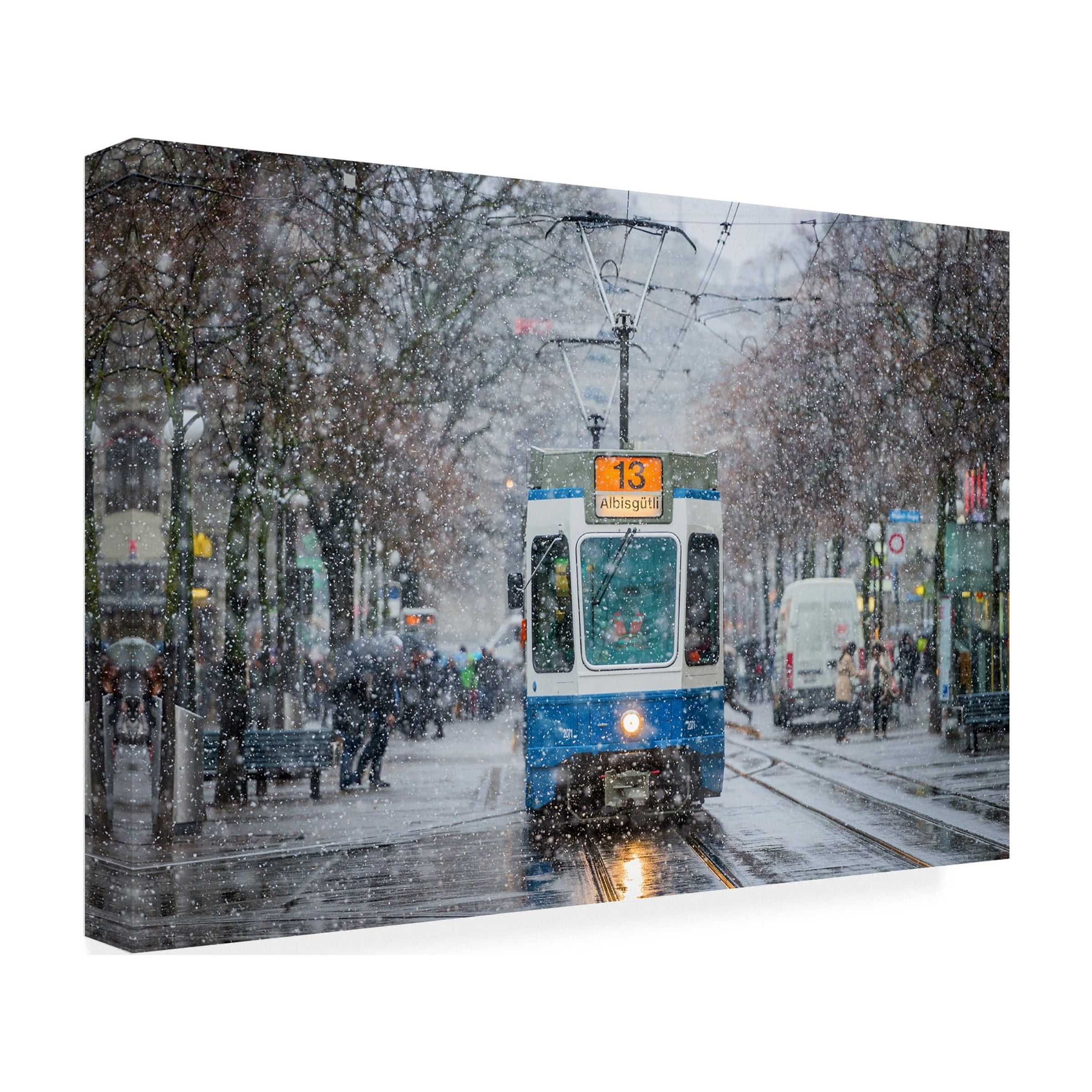 Attila Szabo 'Morning In Zurich' Canvas Art