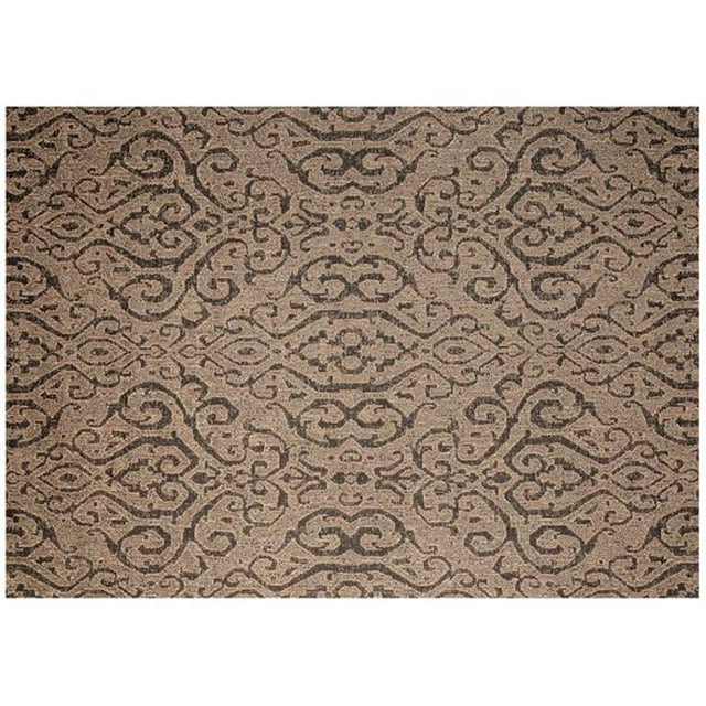 Marys Tails Hemp Tapis d'Extérieur Châtaigne Marocaine, 5 Pieds x 7 Pieds, Résistant aux Taches, 1 Unité