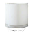 thumbnail image 2 of Matsuzay Macetas mate de tubo - Simple y elegante Cualquier decoración del hogar Tubo mate es simple Jardín y Patio TX blanco M, 2 of 6