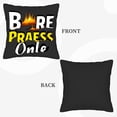 thumbnail image 6 of Set of 2 Decorative Throw Pillow Covers 18x18in - Bold " BREE PAESS Onle " Design with Fiery Volcano Pattern for Couch Bed Car, 6 of 8