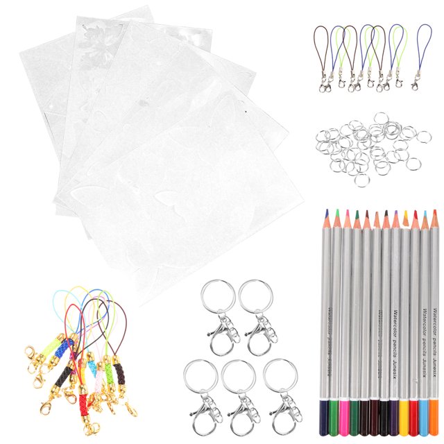 1 Set Shrink Paper Sheet Kit Shrink Paper Kit Shrink Film Paper Keychain Kit Shrink Paper Keychian Kit
