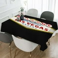 thumbnail image 2 of Welcome to Fabulous Tablecloth Decor Las Vegas Nevada Table Cloth Dining Room Kitchen Table Cover 60" X 84" Oblong/Rectangle, 2 of 6