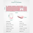 thumbnail image 5 of Wireless Keyboard And Mouse Combo Cute Keyboard Retro Round Keycap Thin Quiet 2.4GHz Retro Key Board For Laptop, 5 of 5