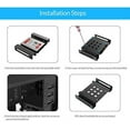 thumbnail image 5 of ORICO Aluminum 5.25 Inch to 2.5 or 3.5 Inch Internal Hard Disk Drive Mounting Kit with Screws and Shock Absorption Rubber Washer- Black, 5 of 7