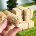 thumbnail image 3 of Joernso 4Pcs Miniature Haybale Model Realistic Mini Haystack Ornament Tiny Round Fake Straw Bale DIY Farm Micro Landscape Dollhouse Decoration Accessories, 3 of 8