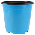 thumbnail image 1 of Round Bucket Thick Plastic Flower Pots Tree Growing Container Garden Balcony Pot Blue 5 Gallons Capacity, 1 of 8