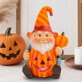 thumbnail image 3 of Halloween Pumpkin Old Man Goblin Luminous Ornament Garden Gnome Decorative Resin Ornaments, 3 of 5
