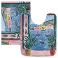 thumbnail image 7 of Yayeee Bath Rugs for Bathroom Floor Set of 2 Non Slip Fluffy Soft Absorbent Mat, Pink Window, 7 of 7