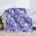 thumbnail image 3 of Yiaed flower crystal Skull Print Blanket Throw Blanket Soft Cozy Flannel Blanket for Home Bed Sofa Couch Chair-50"x40", 3 of 6