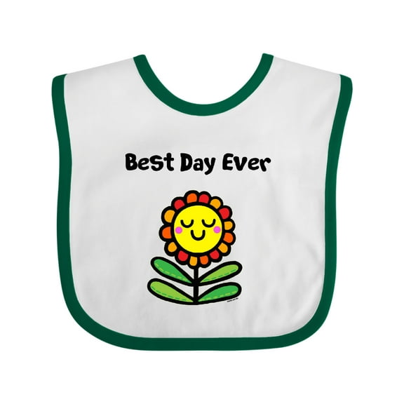 Inktastic Best Day Ever Boys or Girls Baby Bib