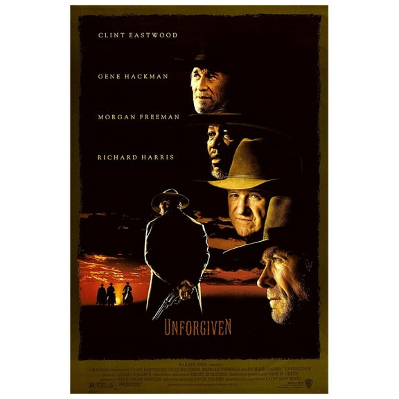 Unforgiven - Clint Eastwood - Movie Poster - US Version (8x12Inches)