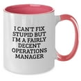 thumbnail image 2 of Funny Operations Manager Gifts for Men, Women, or Coworkers - I Can't Fix Stupid Mugs for Christmas Unique Gifts from Family, 2 of 4