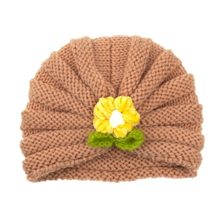 

DNDKILG Infant Baby Toddler Bow Cap Children Winter Beanie Knitted Ski Hat for Girl Boy Khaki 6M-3Y