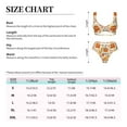 thumbnail image 2 of Kdxio Pumpkin Fall Pears Print Women's 2 Piece High Waisted Wrap Spaghetti Strap Summer Swimsuit Bikini Set-XX-Large, 2 of 5