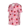 thumbnail image 6 of Fotbe Strawberry and Ladybugs Baseball Jersey Shirt for Men and Women, Casual Short Sleeves Button Down T-Shirt-XX-Large, 6 of 9