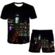 thumbnail image 2 of 2023 Baby Grand Theft Auto ropa traje niños niñas manga corta camisetas cintura elástica pantalones cortos conjunto de ropa 2 uds traje Outfits10T Gao Jinjia LED, 2 of 2
