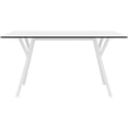 thumbnail image 2 of Compamia Max Rectangle Table 55 inch White, 2 of 5