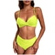 thumbnail image 1 of Trajes de Baño Sexy para las Mujeres Primavera Verano Correa de Color de Dos Piezas Al Aire Libre Beach Split Bikini, 1 of 6