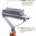 thumbnail image 2 of Coat King Pet Undercoat Rake Dog Dematting Comb Pet Grooming Brush Tool Deshedding 17+9 Double Sided Teeth Undercoat Rake (DUAL), 2 of 5