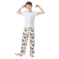 thumbnail image 3 of Wobogo Autumn Bostons Dog Long Pajama Pants Bottoms Soft Sleepwear with Pockets, 3 of 9