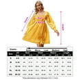thumbnail image 5 of Women's Long Sleeve Casual Solid Dresses Babydoll Mesh Midi Dress, 5 of 5