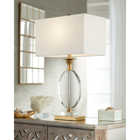 Vienna Full Spectrum Modern Table Lamp Gold Clear Crystal